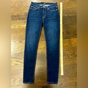 Hudson women’s jeans 27 Natalie super skinny dark denim stretch
